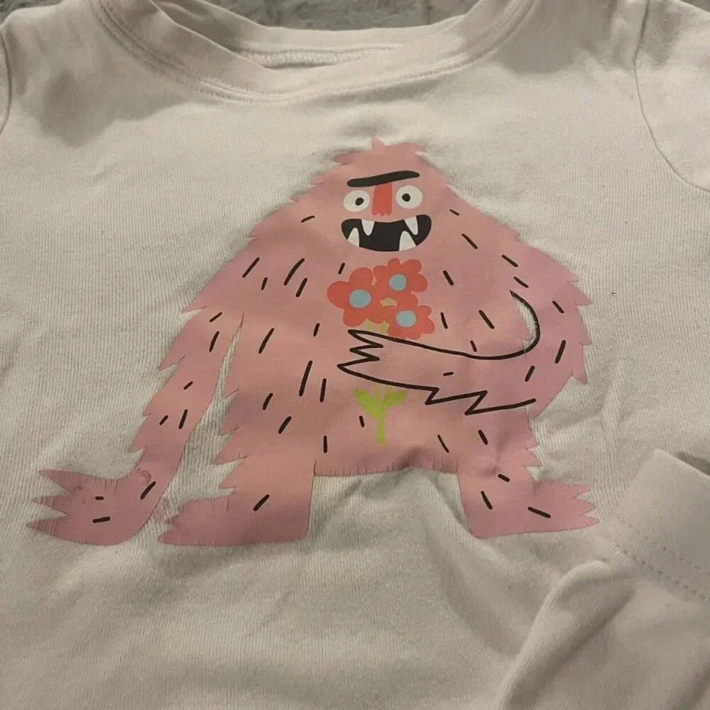 3T Old Navy Monster Pajamas 2 Piece Set, Shorts, Unisex